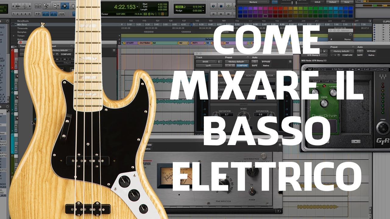 La Mia Ricetta per MIXARE il BASSO ELETTRICO (Solo Plugin Waves)