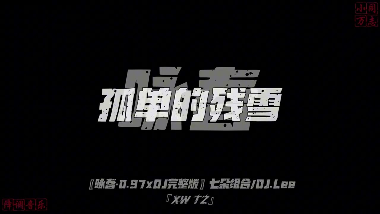 《咏春0.97xDJ完整版》七杂组合DJ.Lee【抖音TIKTOK小万同志】