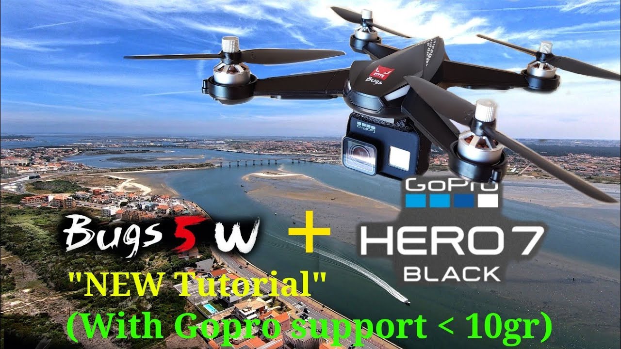 MJX Bugs 5W + Gopro Hero 7 Black (Tutorial)