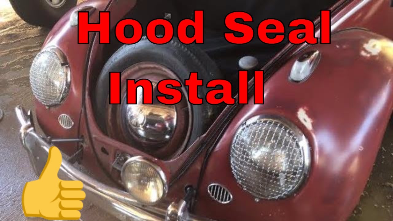 VW beetle hood seal install and emergency brake fix