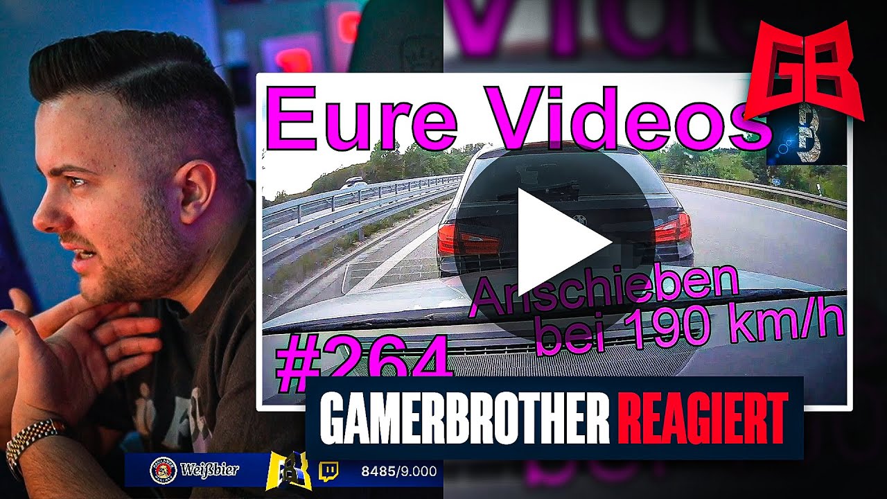 Da kann man sich NUR AUFREGEN 😡 GamerBrother REAGIERT auf Dashcam Videos - Fahrnünftig 🚗
