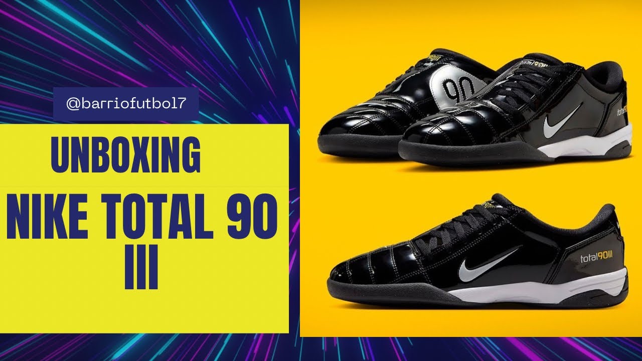 ¡¡ UNBOXING NIKE TOTAL 90 III BLACK METALLIC SILVER !!