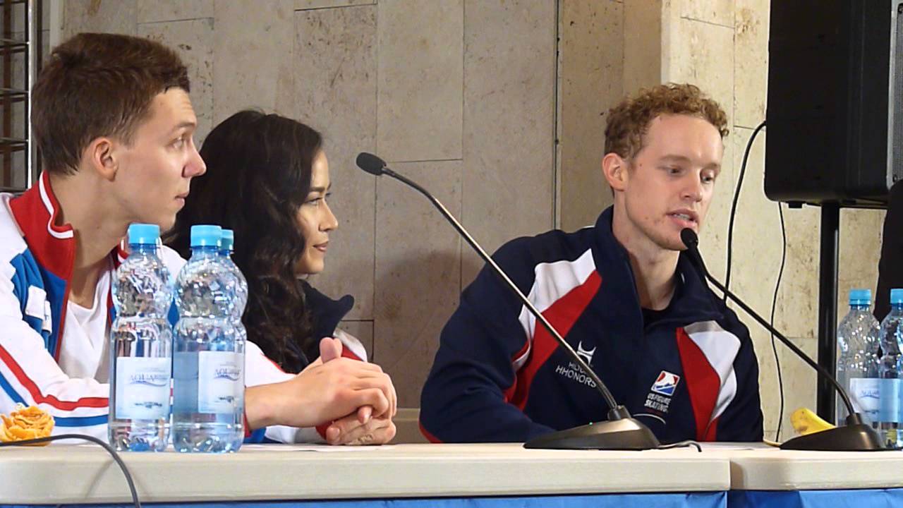 Dancers' press conference after FD, Chock-Bates