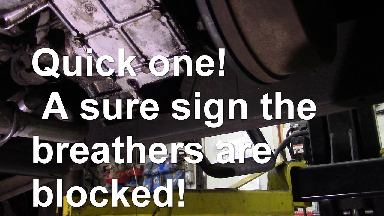 Quick one! A sure sign the breathers are blocked!