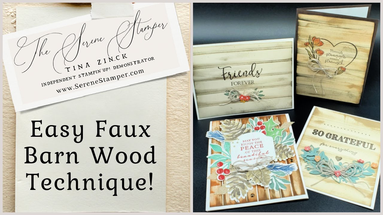 Easy Faux Barn Wood Technique | So much FUN!