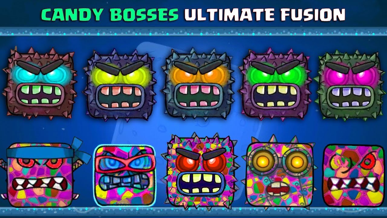 RED BALL 4 - ALL CANDY BOSSES 'SUPER FUSION BATTLES' with ALL 'VOLUME 5' BOSSES