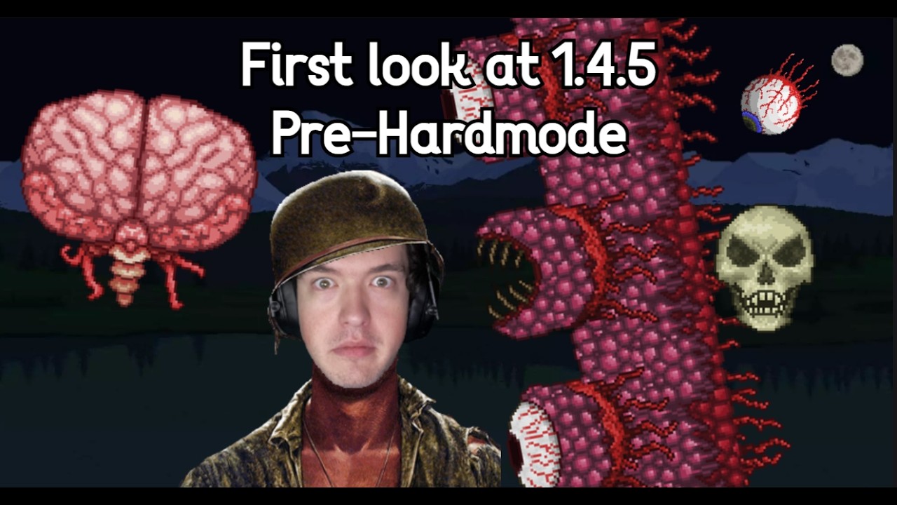 Guy with 2000 hours in terraria plays the 1.4.5 update