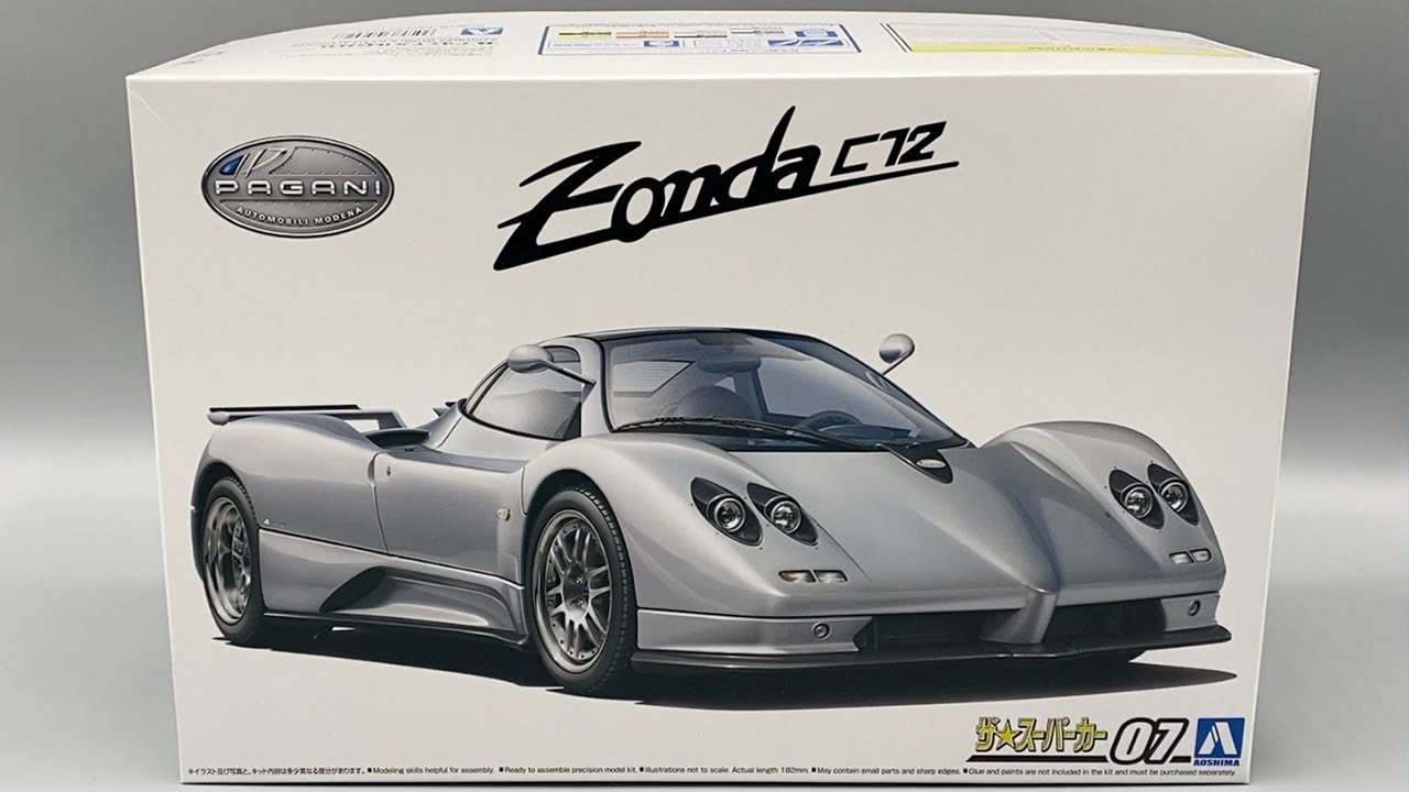 Unboxing Aoshima Pagani Zonda C12 + Photo Etch Set