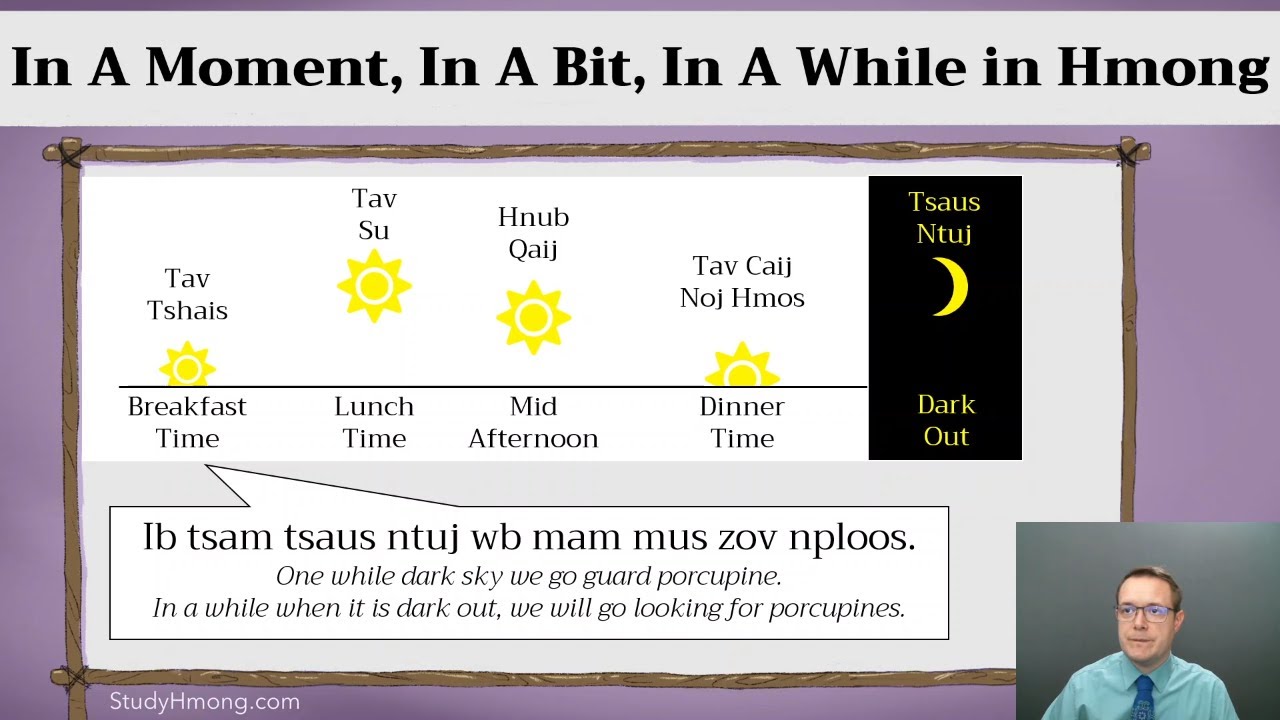 Time in Hmong: A moment, a bit, a while