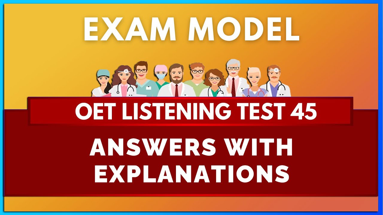 OET LISTENING TEST - 45 | MIHIRAA