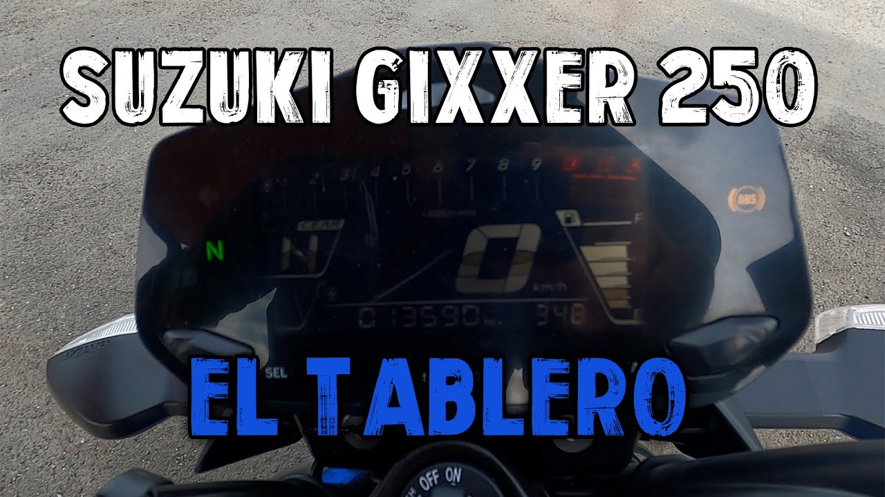 El tablero de la Gixxer 250 COMPLETAMENTE EXPLICADO | Todas sus funciones y cómo usarlo