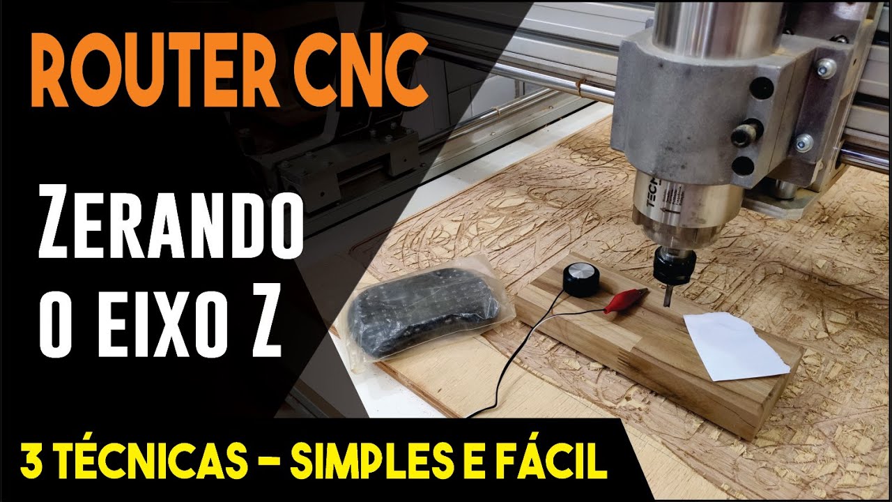 Como zerar eixo Z da Router CNC