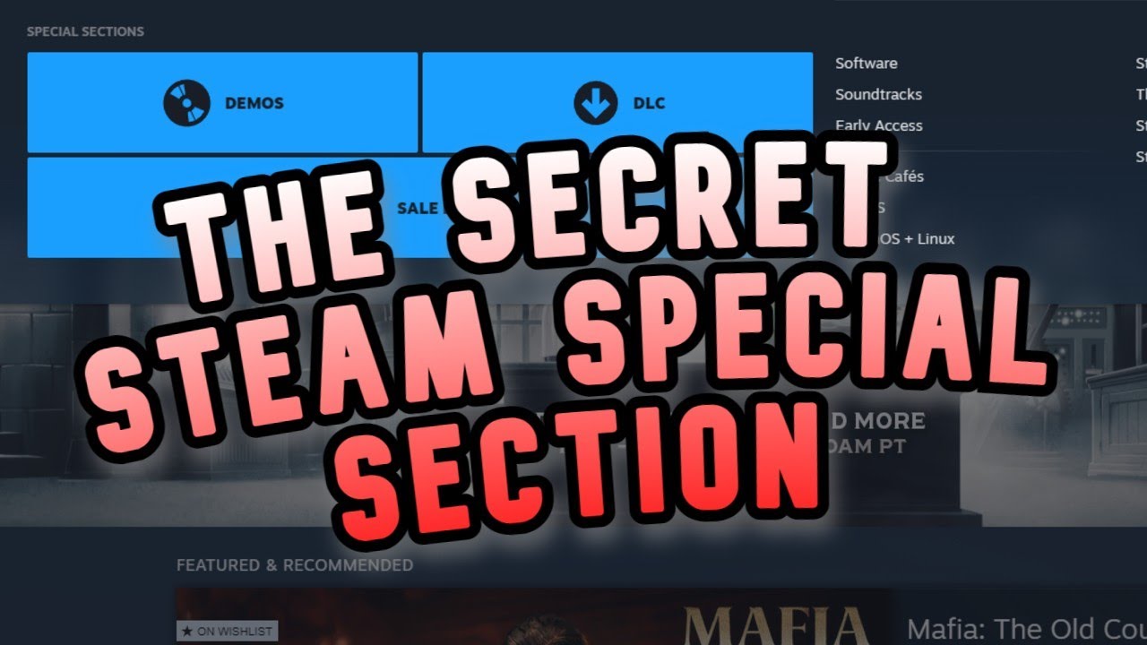 Секретный спецраздел Steam! Вы не знаете!