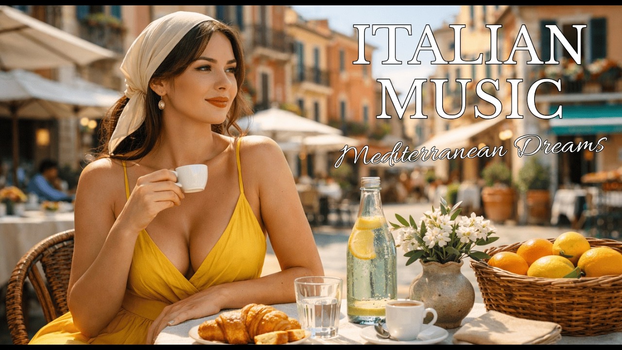🎶 Italian Vibes & Mediterranean Dreams Music 🎶 2+ Hours Relaxing Amalfi Coast & Lake Como Scenery 🎼