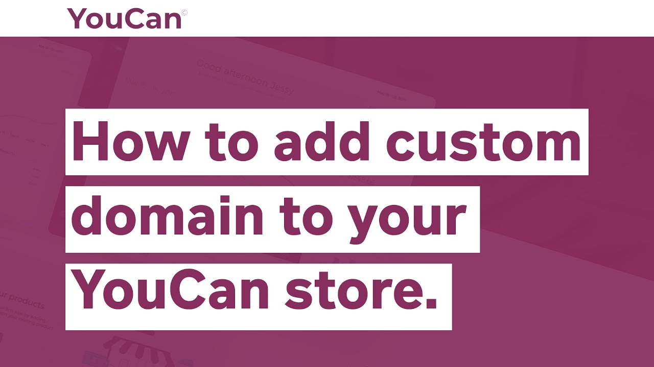 Add custom domain to your YouCan store.