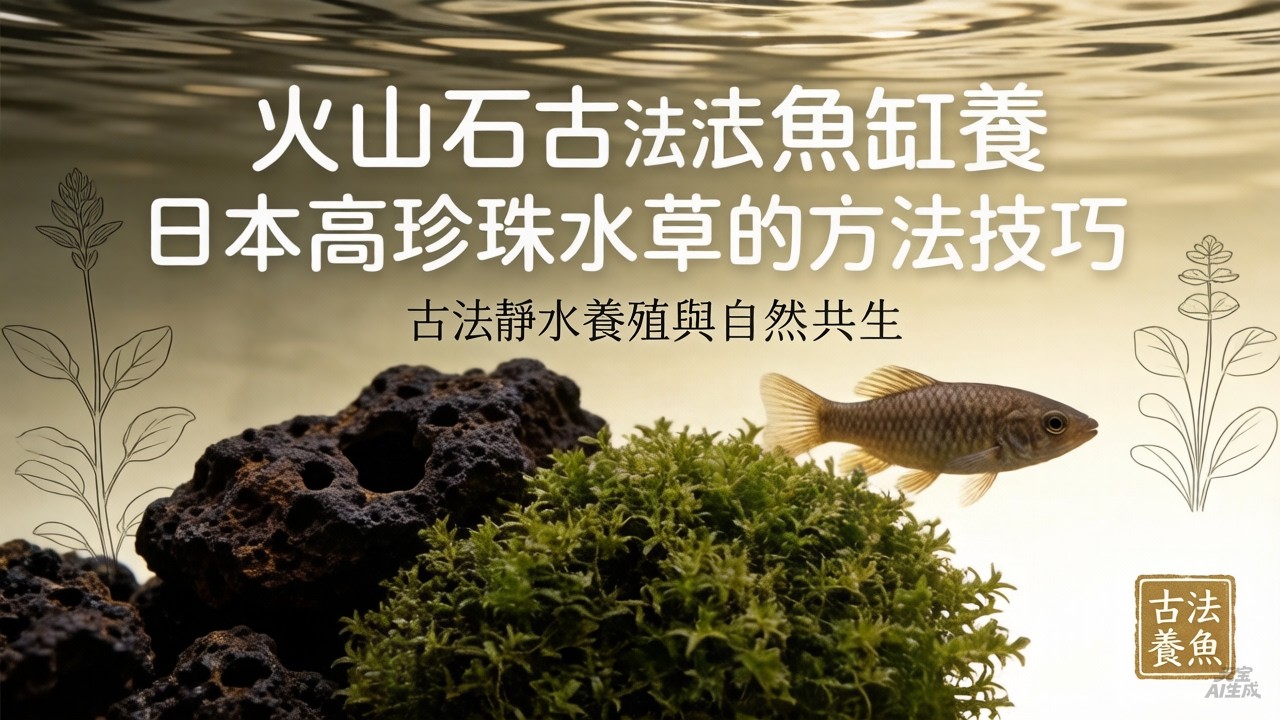 便宜好看又好養，淨水能力强，推薦在火山石古法生態缸裏養日本高珍珠水草的原因視頻教程