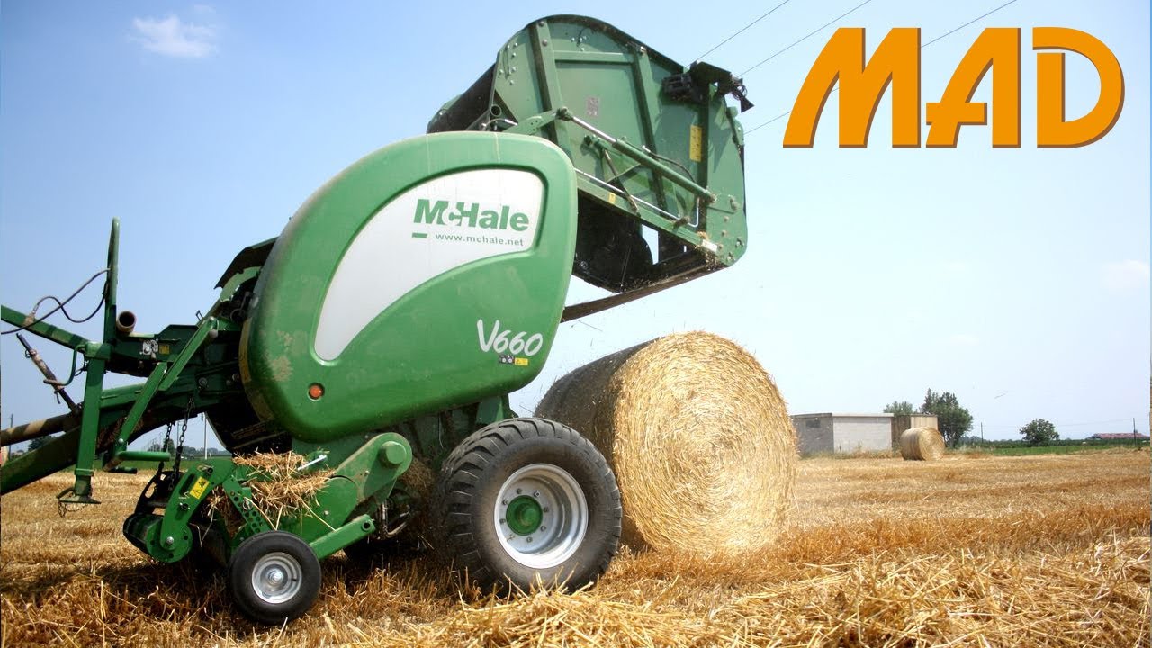 Round baler McHale V660: test in campo