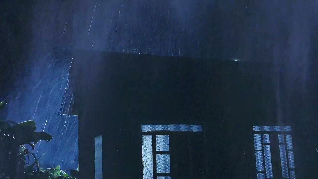 Sleep Instantly in Under 4 Minutes with Heavy Rain Sounds on Farm-House