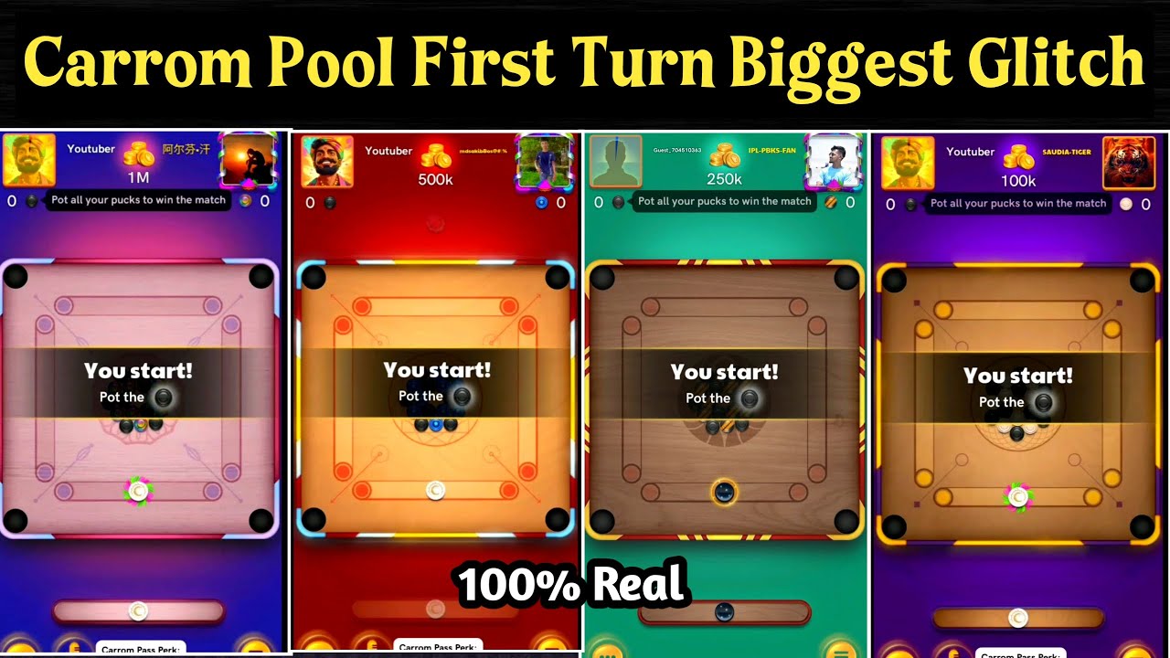 Carrom Pool First Turn Biggest Glitch😱 Always First Turn 🔥 Singapore Turn Glitch🔥 Full Details