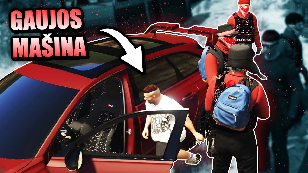 MENIS PAVOGĖ GAUJOS MA&Scaron;INĄ - GTA RP | Didysis Menis #26