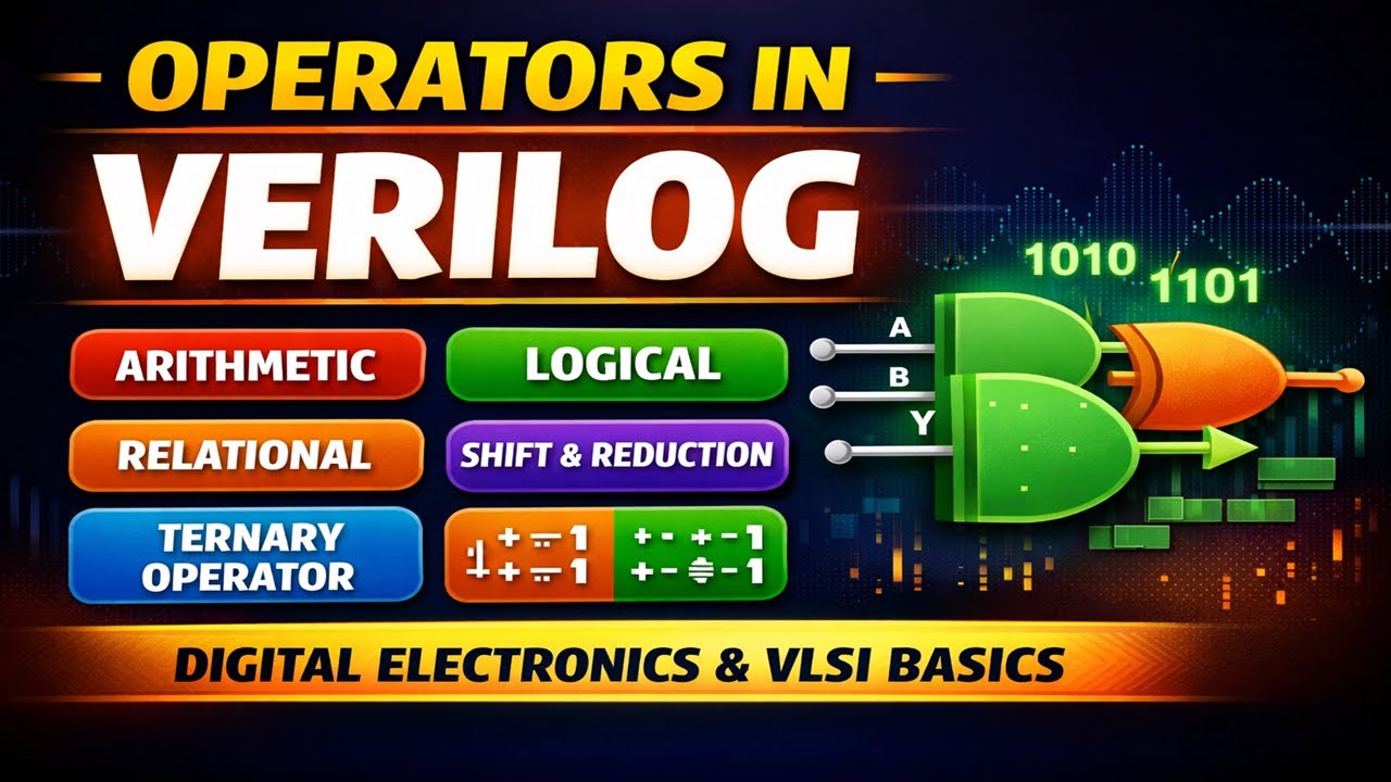 Operators in Verilog | RTL Design using Verilog | VLSI Basics