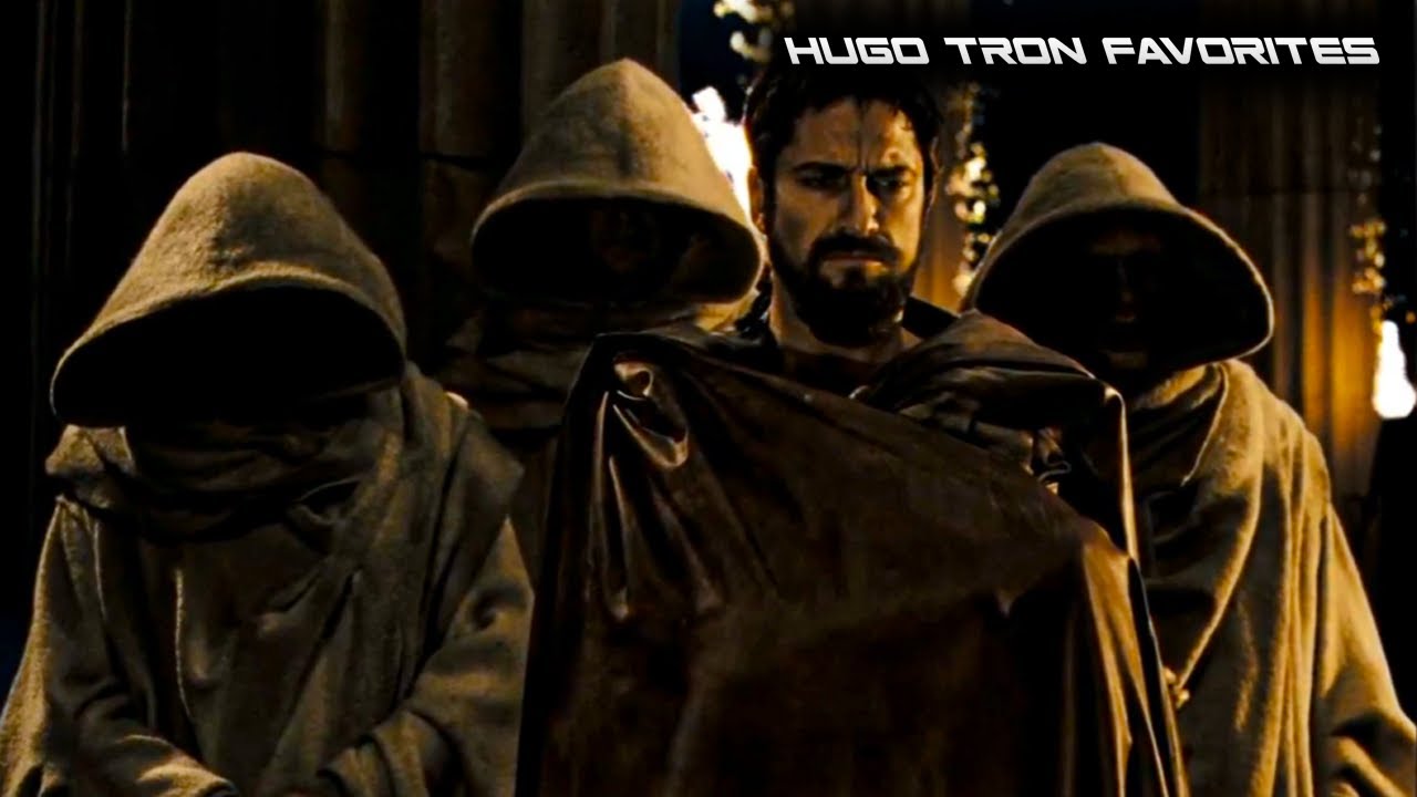 Leonidas go consult the Oracle and woman performing ritual Scene in 300