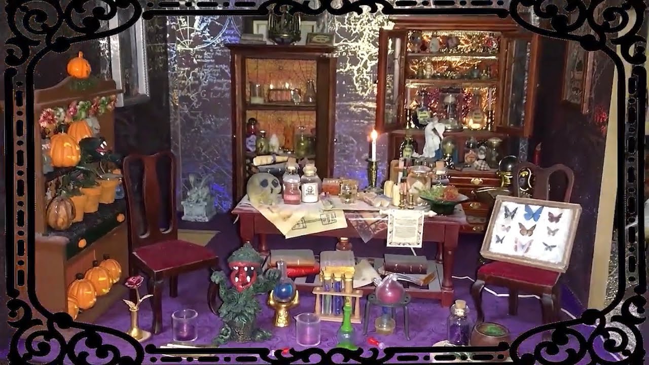 Dollhouses in Detail: 1:12 Scale Halloween Haunted Dollhouse Miniature (Part 3) Spooky Laboratory