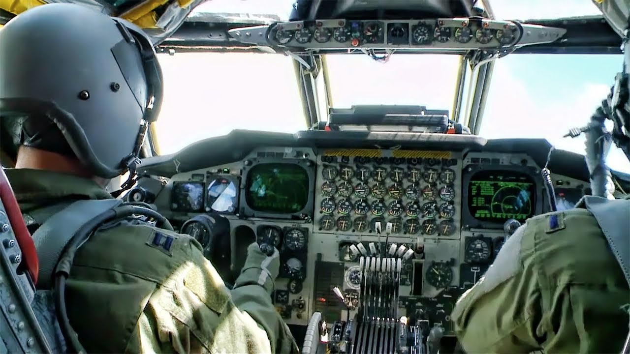 Inside A B-52 Cockpit • Takeoff To Landing