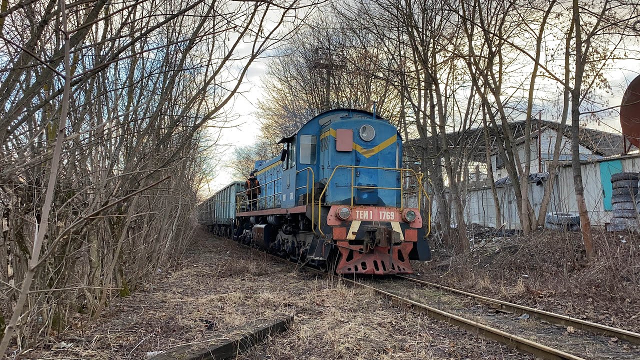 ТЕМ1-1769 з вантажним потягом / TEM1-1769 with cargo train