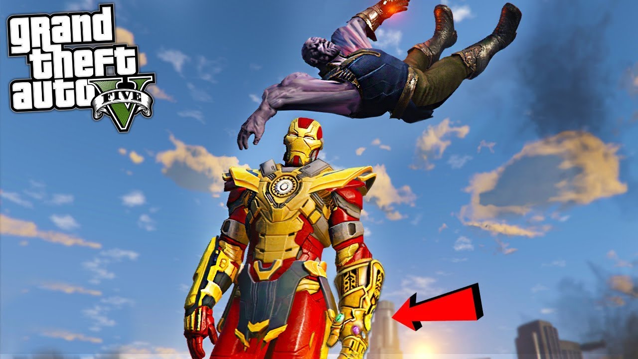THANOS BUSTER ARMOR w/ INFINITY GAUNTLET - GTA 5 Mods
