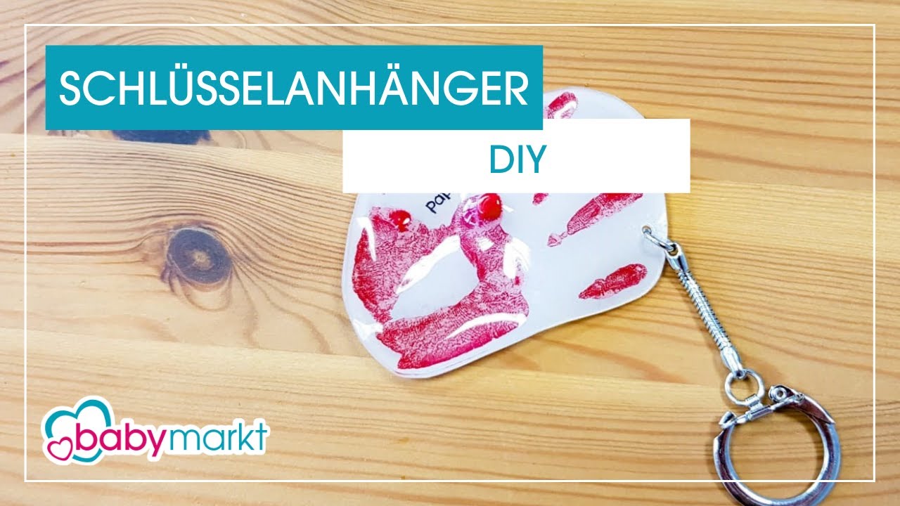 DIY: Schlüsselanhänger mit Handabdruck