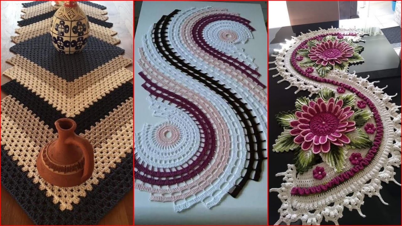 Handmade Crochet Table Runner | Timeless Home Decor Beautiful Crochet Table Runner for Modern Homes