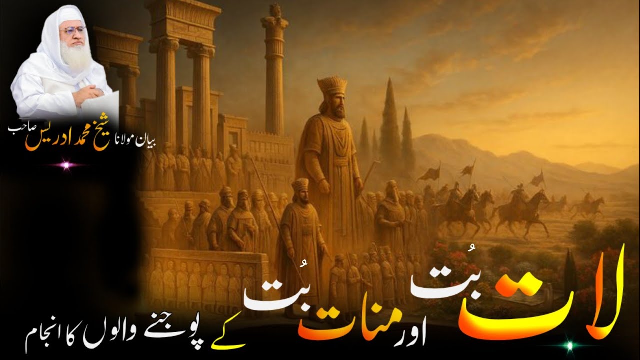 Pushto Byan / Molana Shikh Idres Sab /جاہلیت کے دور کے مشہور بوت لات منات عزی کا واقعہ اورانکا انجام