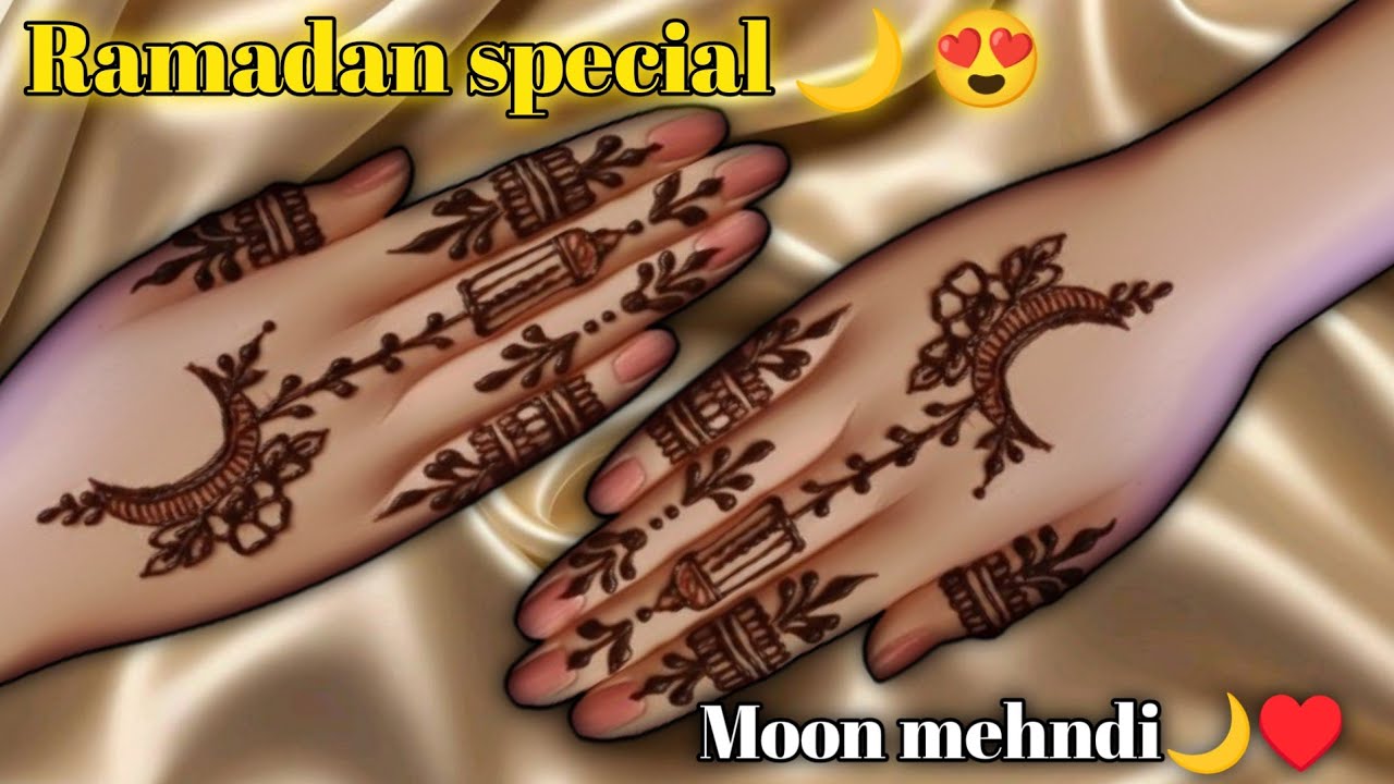 Moon 🌙 mehandi design | Ramadan special 🌙♥️ Mehndi Design 🌺|Ramadan Mubarak @mehndidesignart365