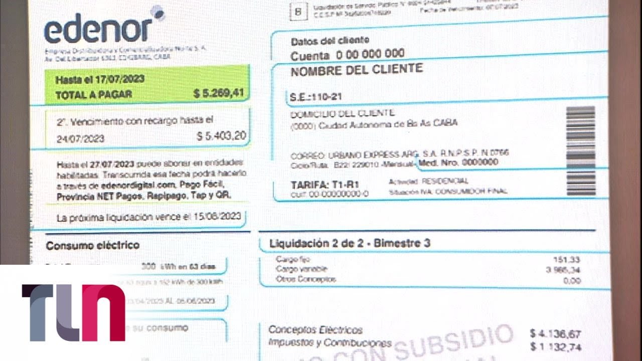 Se viene el tarifazo: cómo leer la factura de luz