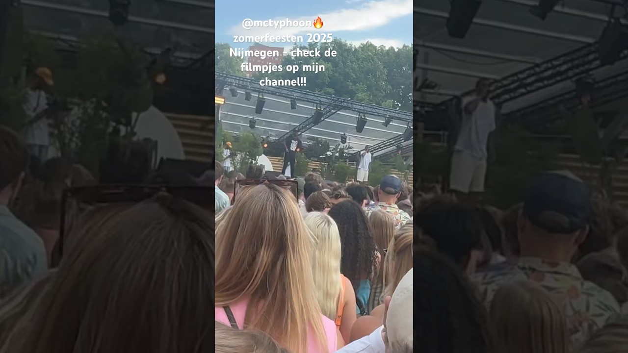 @mctyphoon🔥 zomerfeesten 2025 Nijmegen - check de filmpjes op mijn channel!! #nijmegen #mctyphoon