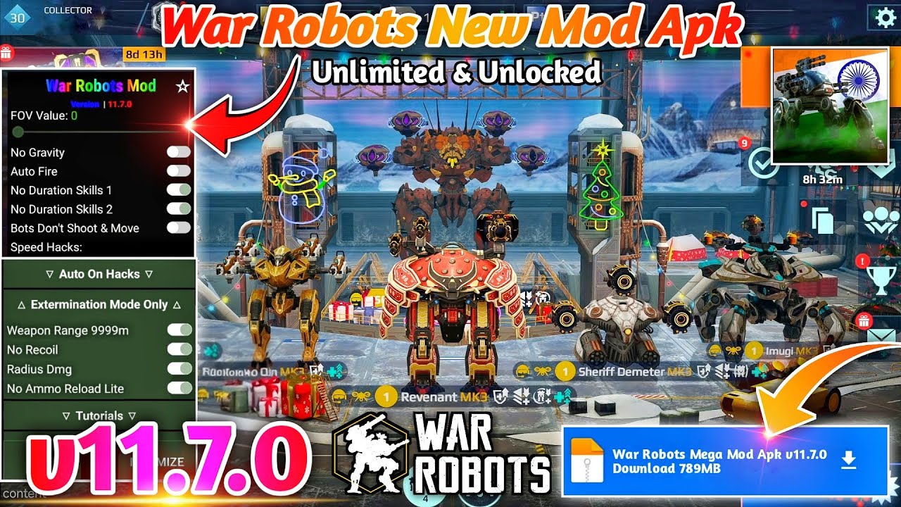 War Robots Mod Apk v11.7.0 | War Robots Unlimited Money & Unlocked Robots | War Robots Hack v11.7.0