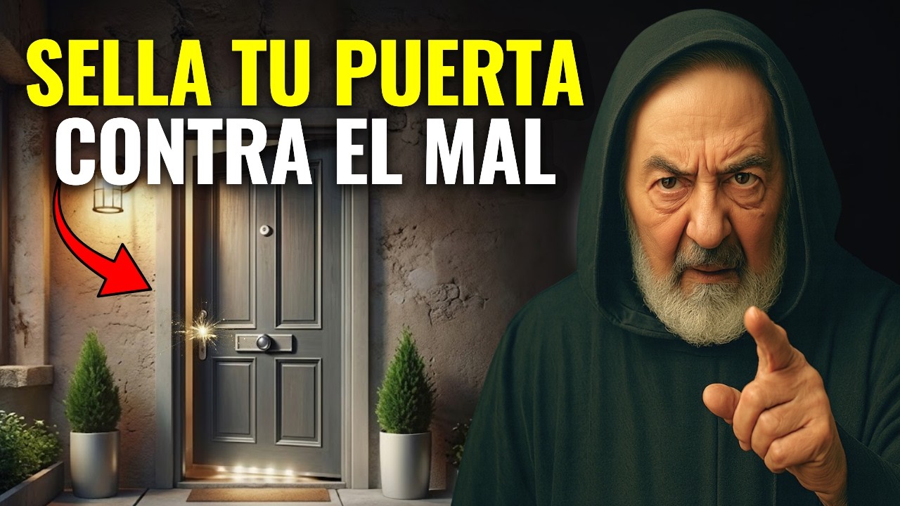 CIERRA LA PUERTA AL MAL: EL PADRE PÍO ADVIERTE PELIGRO EN TU CASA