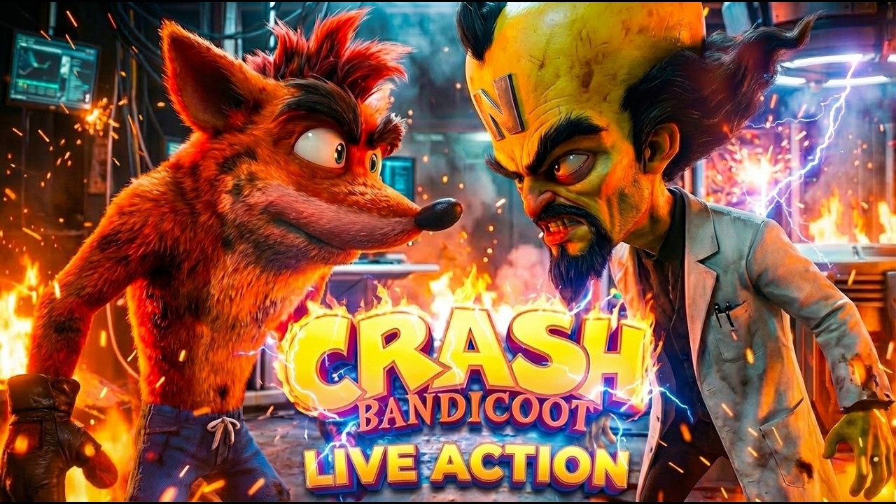 КРЭШ БАНДИКУТ – Трейлер к фильму в формате игрового кино (концепция 4K) 🌀