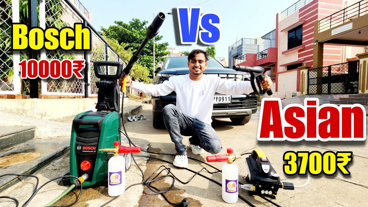 Biggest Comparison Between Bosch Aquatic VS Asian Paint Pressure Washer Review | Nitto rai |