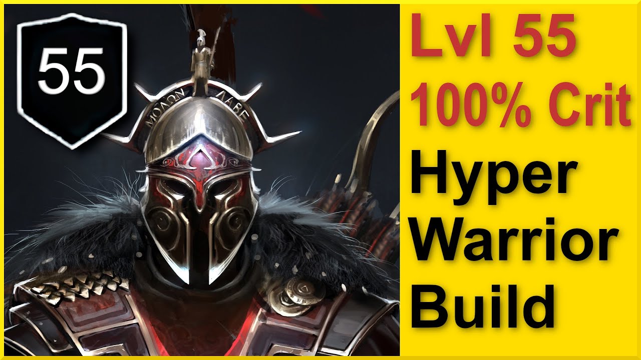 Assassins Creed Odyssey - LVL 55 Hyper Warrior Build 2020 - 100% Crit Chance - 3 Million Damage