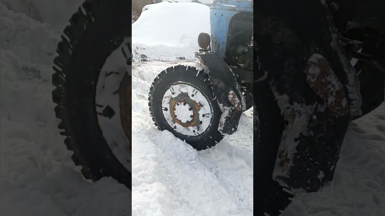Борьба со снегом на Т-40!