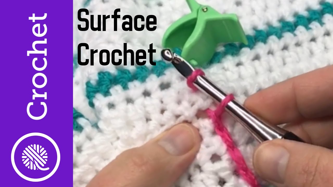 How to Crochet | Surface Crochet (Surface Slip Stitch)