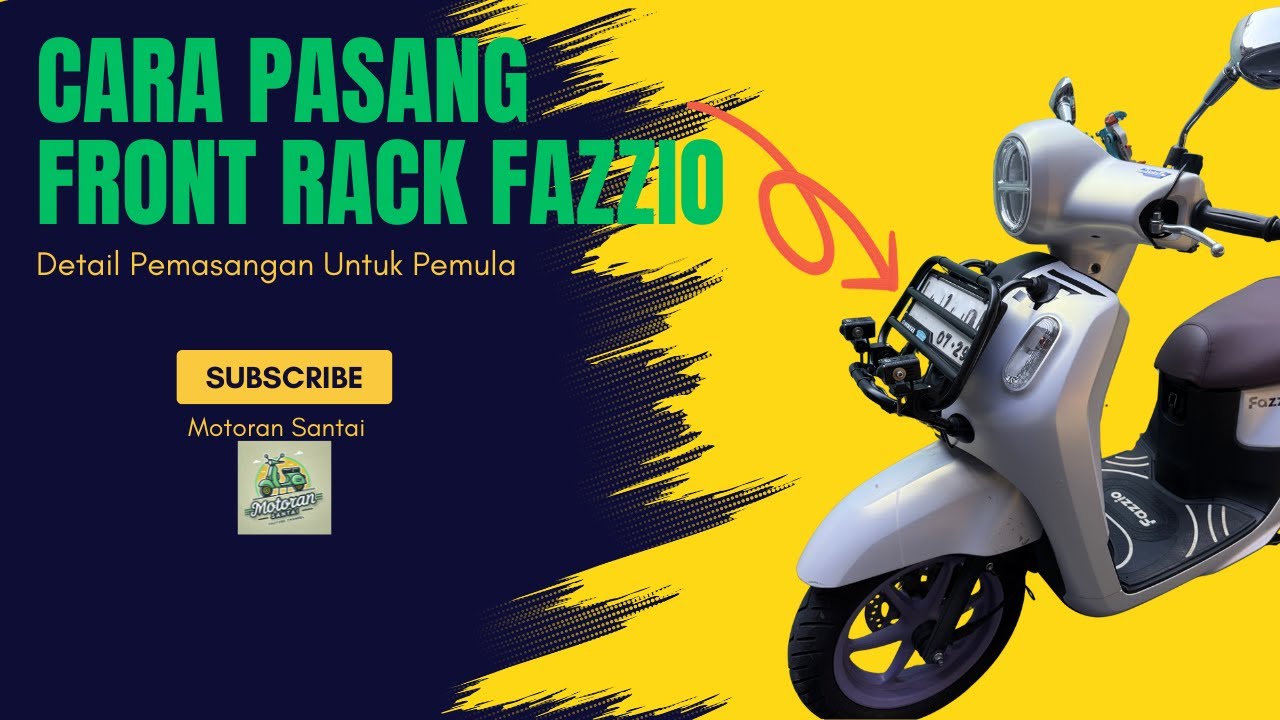 👌 Cara Pasang Front Rack Yamaha Fazzio | Detail Lengkap untuk Pemula #fazzio #fazzio125 #yamaha
