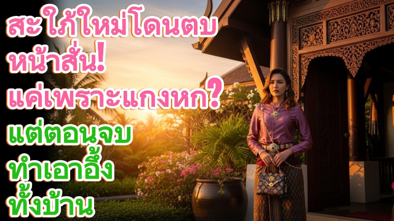 สะใภ้ใหม่โดนตบหน้าสั่น! แค่เพราะแกงหก? แต่ตอนจบทำเอาอึ้งทั้งบ้าน