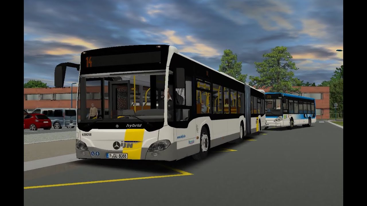 Driving in OMSI 2 | Mercedes-Benz Citaro O530G C2 Hybrid | Saint-Servan 14 CFA - Montfort Coëdic