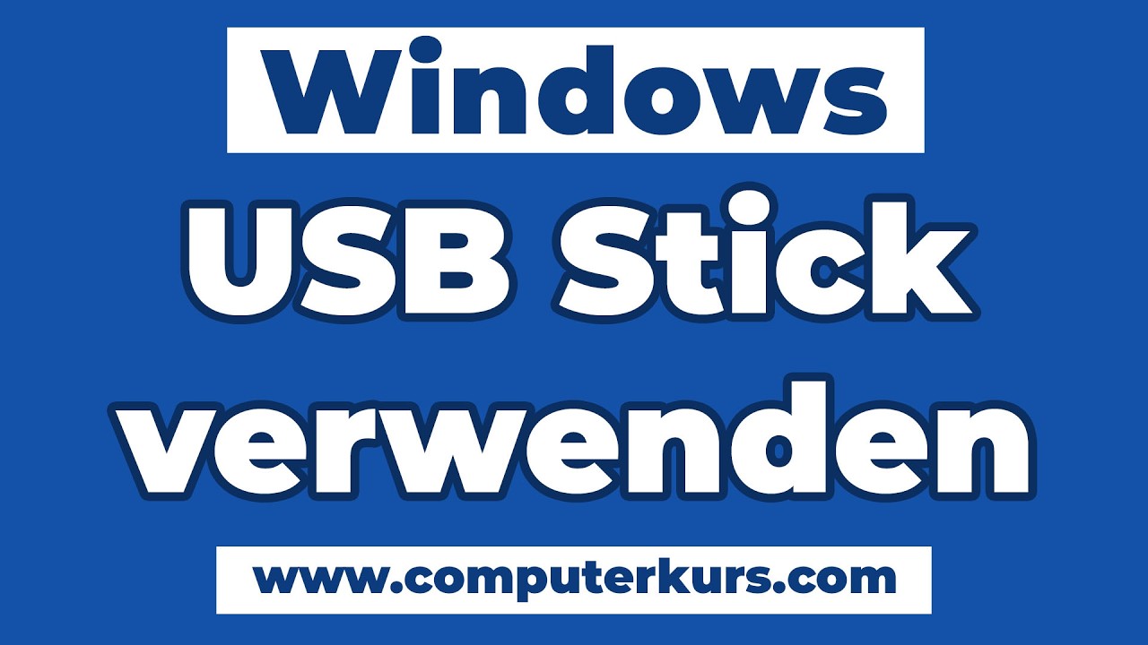 💾 USB-Stick richtig verwenden – Speichern, formatieren, sicher entfernen & mehr!