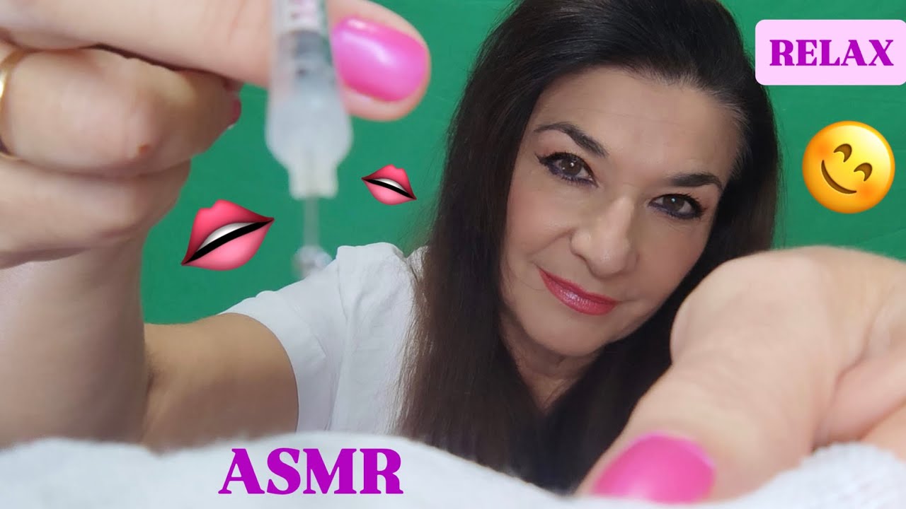 ASMR ✨ Médico ✨ Te inyecto acido hialurónico en tus 💋 labios 💋 Para dormir, súper relajante 💤🎧 🔊