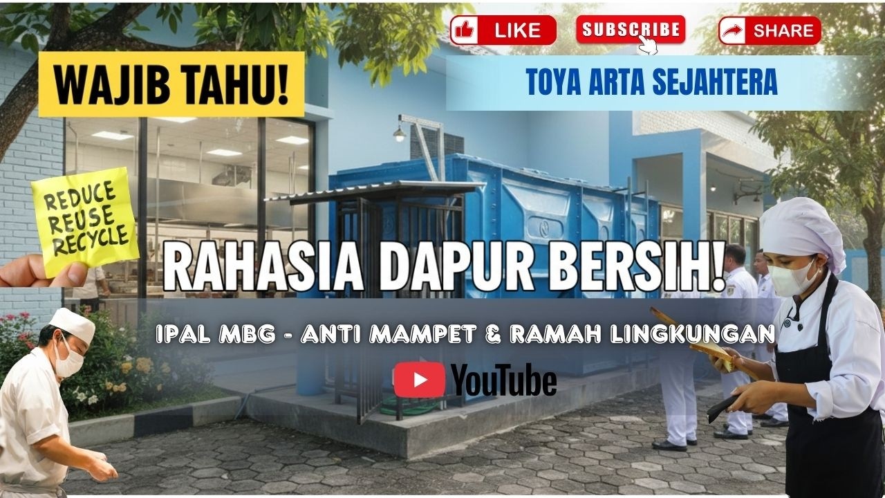IPAL MBG: Juknis Standar Instalasi, Denah, dan Harga Jual IPAL Dapur Makan Bergizi Gratis