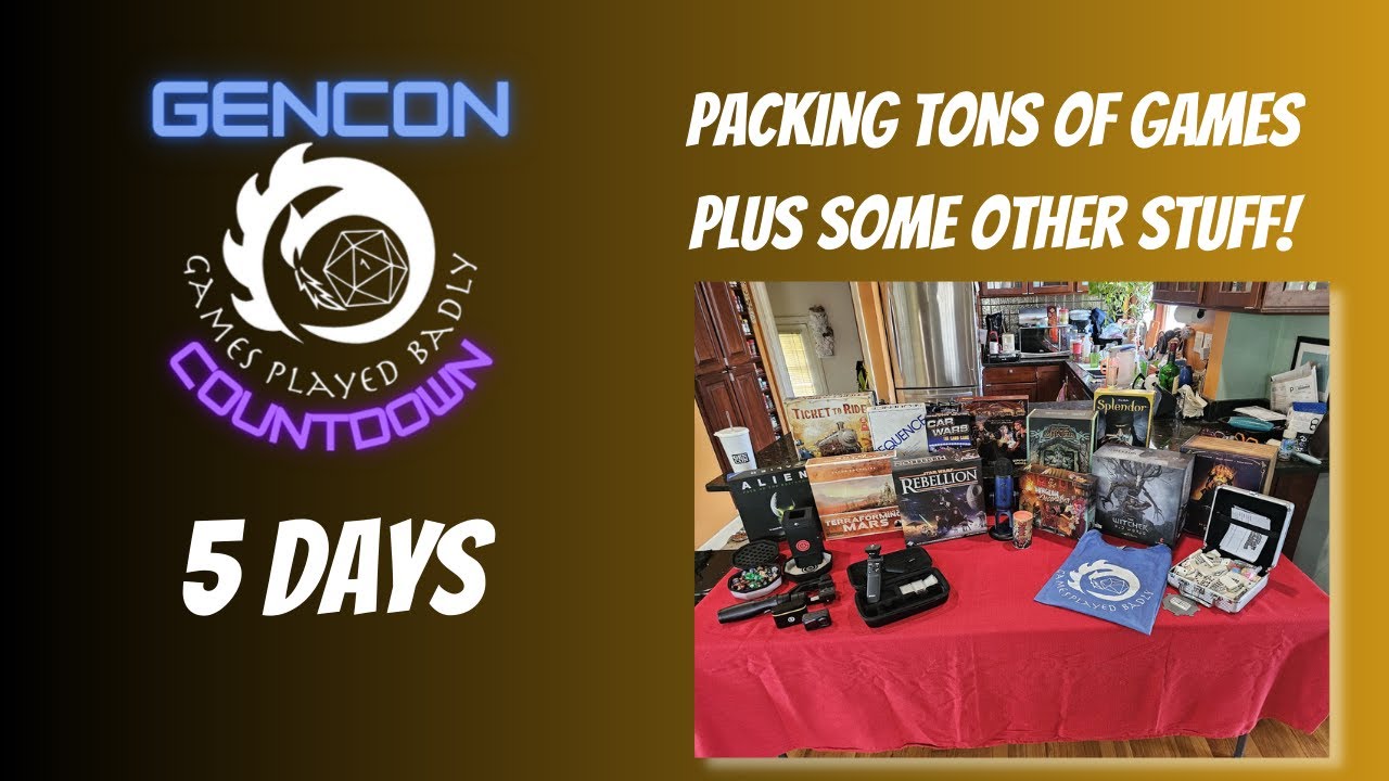Game On: Preparing for GenCon in 5 Days
